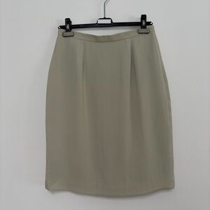 Vintage Josephine Chaus Silk Elegant Light Teal Women's Skirt 10